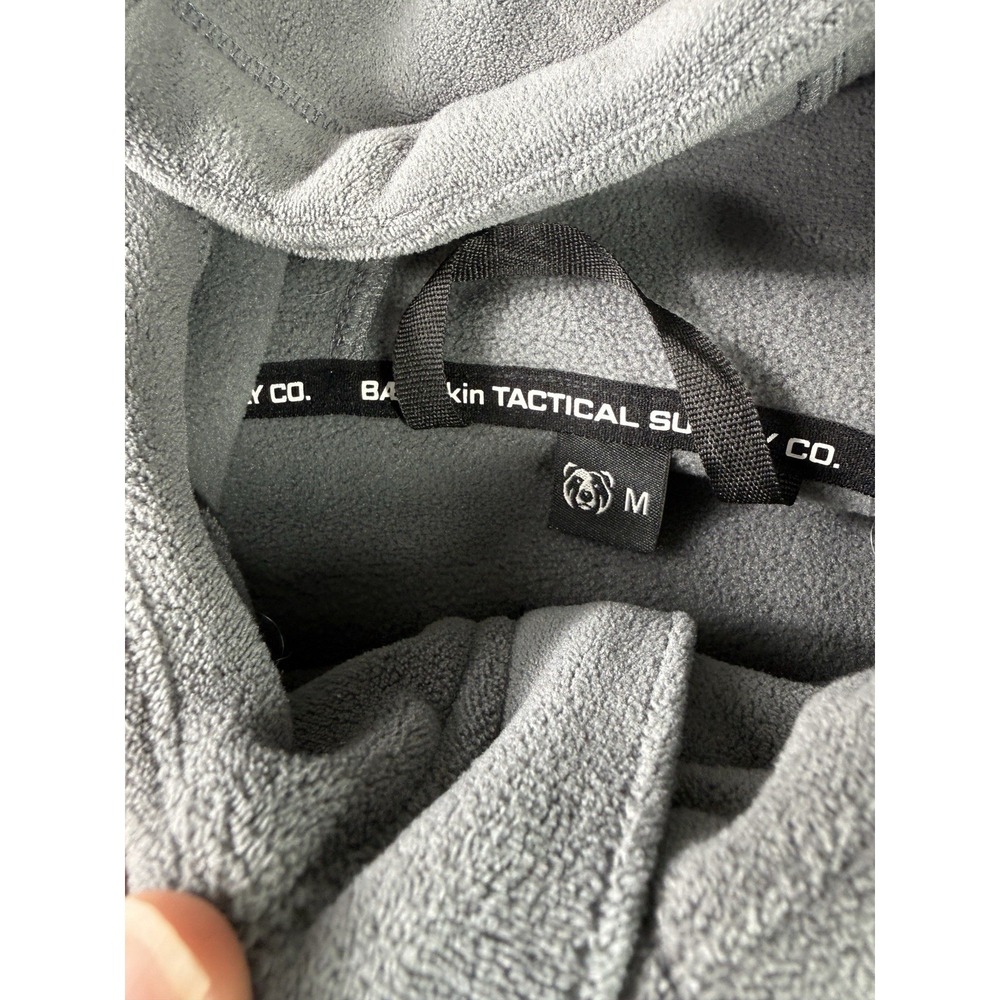 BAERskin Tactical Hoodie 4.0 Fleece Jacket Size Medium Full Zip Gray 10 Pockets - Picture 6 of 13